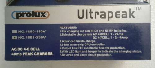 Prolux Ultrapeak charger 1881